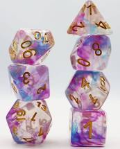 Violet Storm Iridescent Dice Set